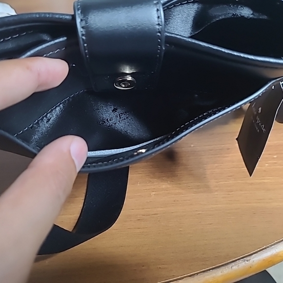 Kate Spade Black Audrey Mini Bucket Crossbody Bag K8103 $329 - Picture 9 of 14